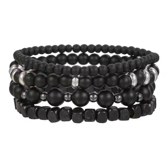 Multilayered Beaded Mens Bracelet - Picture 1 of 1